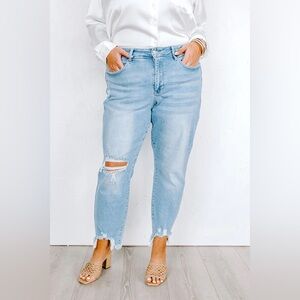Judy Blue Kimora Midrise Distressed Jeans